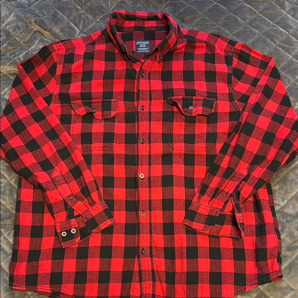 Red and Black Plaid Shirt